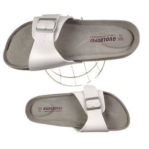 Guoluofei NWOT Cork Footbed Slide Sandals adjustable Strap